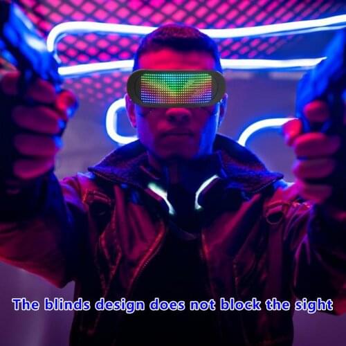 LED Luminous Glasses Halloween Glowing Neon Christmas Party Bril Flashing Light Glow Glasses For Nightclubs And Dress Parties