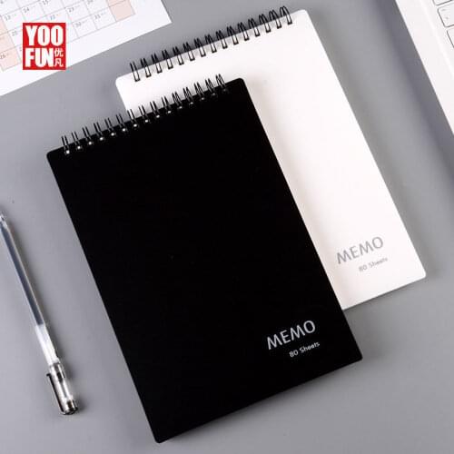Black and White Impression A5 Turning Line Book Grid Book 80-page Horizontal Line Book Notebook for Students Journals