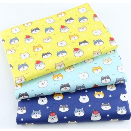 160cm*50cm puppy dog baby cotton cloth patchwork fabric Apparel dress cloth DIY bedding quilting fabric material for sewing