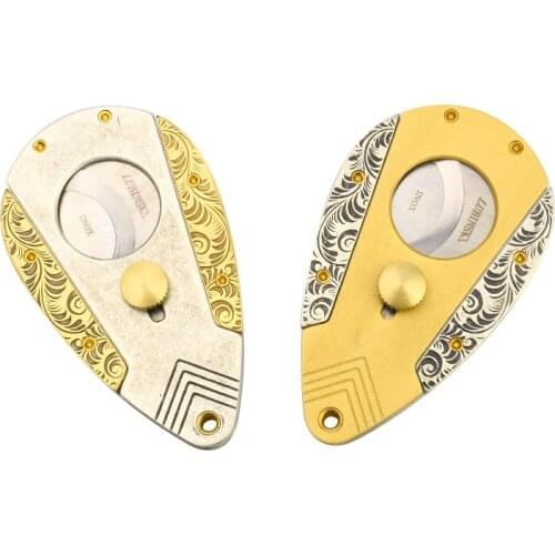 LUBINSKI The Royal Emblem Design Ultra-thin Cigar Scissors & Cutters