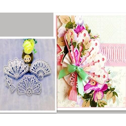 Fan, background decoration Metal Cutting Dies for DIY Scrapbooking Album Paper Cards Decorative Crafts Embossing Die Cuts