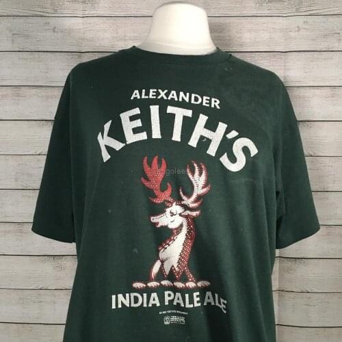 Vintage 90s Alexander Keiths Beer Nova Scotia Graphic T Shirt Size XL