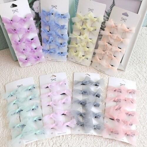 10Pcs/Lot Classic Pet Cats And Dog Bow Hairpin Headdress Pet Rubber Band Beauty Accessories