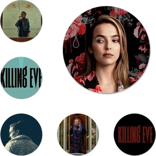 New Arrival 58mm Killing Eve Badge Brooch Pin Accessories For Clothes Backpack Decoration gift