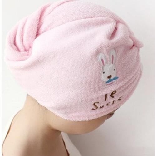 1 Pc Quick Dry Towels Microfiber Fabric Dry Hair Hat Shower Cap Lady Turban Bath Towel Absorbent Randomly Color