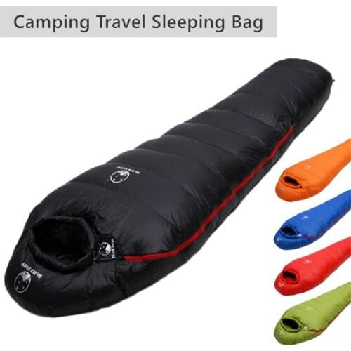1pcs Winter Thermal Camping Sleeping Bag Outdoor Portable Thicken Travel Zipper Sleeping Sack