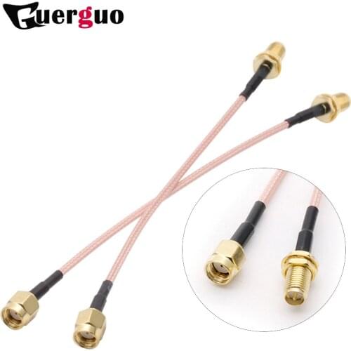 100 PCS RF Coaxial Cable RF Coax Jumper Extension Pigtail Cord RP SMA Female to RP SMA Male RG316