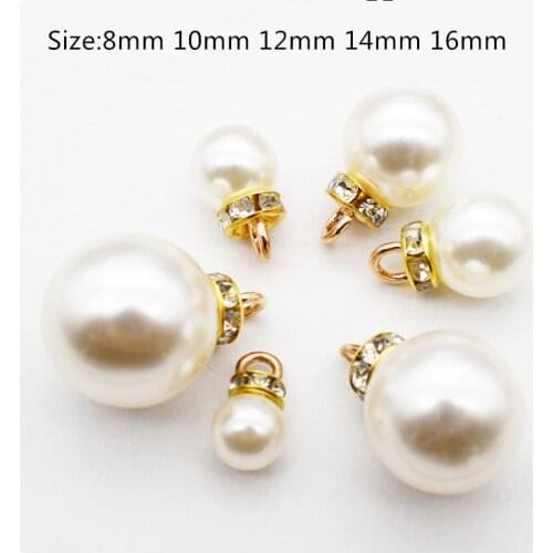 100pcs/lot DIY Handmade Jewelry Accessories Pearl Ball Bead Stud Earrings Bracelet Necklace Simple Alloy Pendant Material