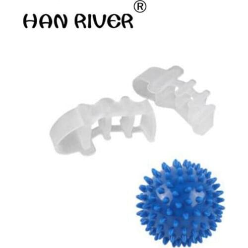 HANRIVER 2 pieces set of toes massage foot toe separator correction pad toes curl cloven refers to suit