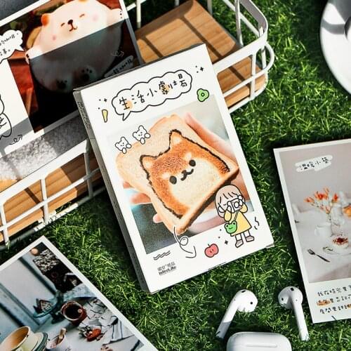 30 Sheets Creative Life Small Theater Series Postcard Cartoon Greeting Cards Message Card Xmas and New Year Gift