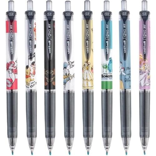 8pcs Japan UNI UMN-158DS Princess Series Black Refill Smooth Gel Pen 0.5mm