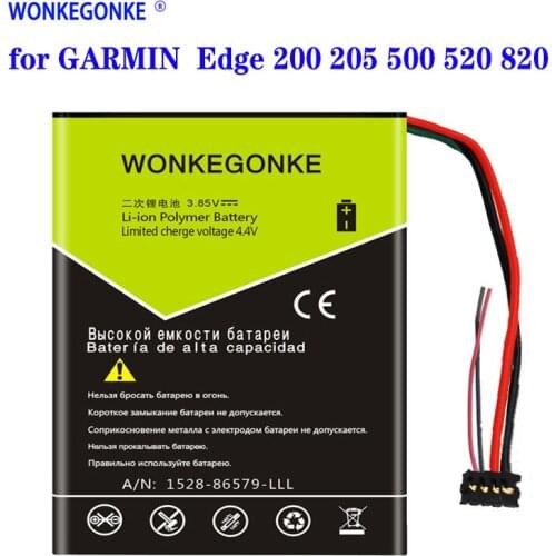 WONKEGONKE 1200mah Battery for Garmin Edge 820 Edge 520 361-00043-00 battery