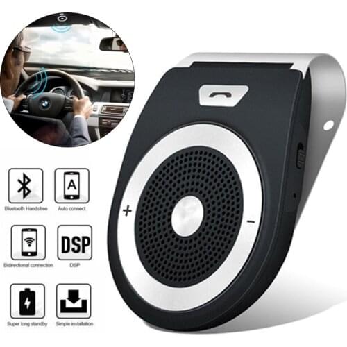 Mini Car Bluetooth Kit T821 Handsfree Speaker Phone Support Bluetooth 4.1 EDR Wireless Car Kit Mini Visor Can Hands Free Calls