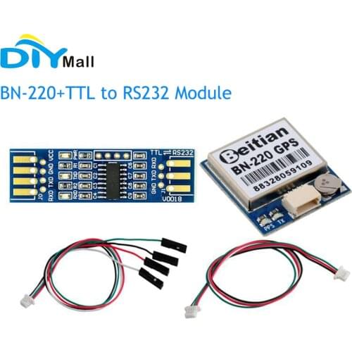 Beitian BN-220 Dual GPS Glonass Module with Flash TTL Level+TTL to RS232 Module TTL RS232 Conversion Module
