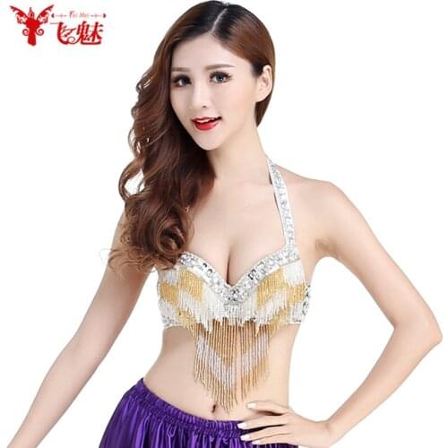 Belly dance bra bright chest top dance underwear bra embroidered chest wear top bra