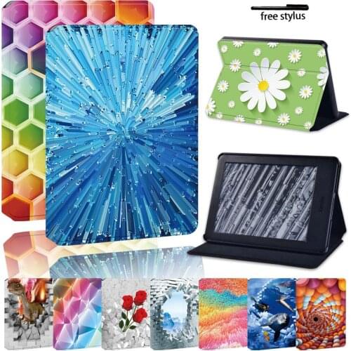 Tablet Case for Amazon Kindle Paperwhite 4/1/2/3/ Amazon Kindle 10th Gen/Kindle 8th Gen Anti-fall Durable Protective Case+Stylus