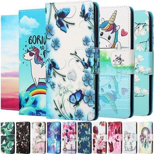 Flower Leather Wallet Cover For Xiaomi Redmi 9T 9AT 9A 9C NFC Redmi9 T A C Flip Case Car Unicorn Capa Phone Protective Bags