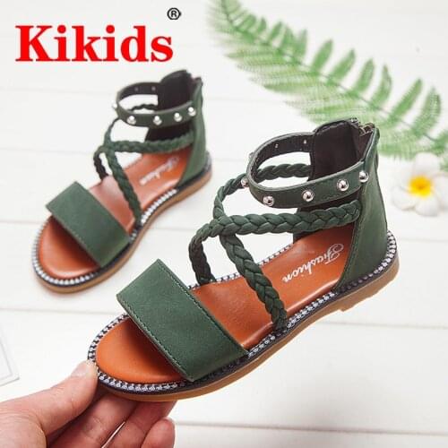 Kid Shoes Leather Girls Shoes kids Summer Baby Girls Sandals Shoes Skidproof Toddlers Infant Children Kids Shoes Beige Summer Sa