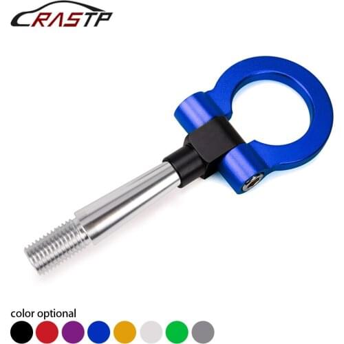 RASTP-1 Pcs Auto Trailer Tow Hook Screw-On Front Aluminum For Mitsubishi Lancer EVO 2008-2011 RS-TH008-4