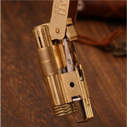 Pure Copper Kerosene Lighter Original IMCO-6700 Gasoline Lighter Outside Tool Classic Cigarette Accessories Men Gift