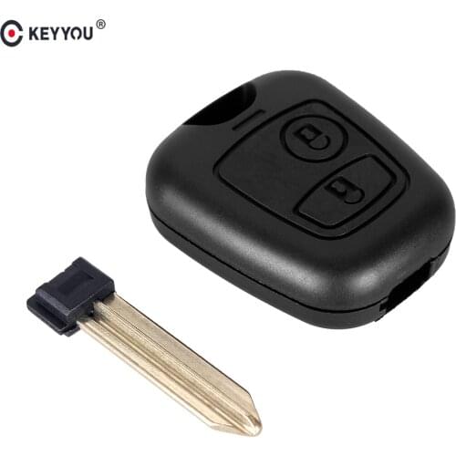 KEYYOU 20X Remote Key Shell For Citroen Xsara Picasso Berlingo 2002 2003 2004 2005 2006 2007 2008 2 Buttons Fob Case Cover