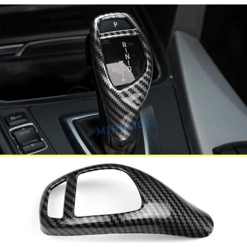 LHD Carbon Fiber Gear Shift Knob Cover Cap For BMW 1 2 3 4 5 6 Series X3 X4 X5 X6 2011-2020 F20 F22 F30 F31 F32 F10 F06 F25 F26