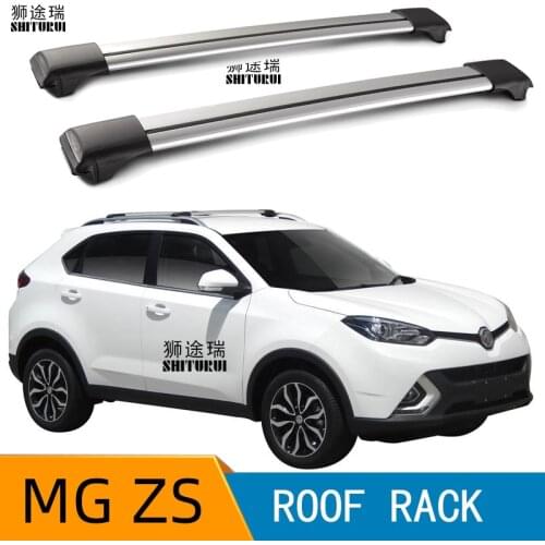 2Pcs Roof Bars for MG MG ZS Suv 5 Door 2017 2018 2019 MG ZS Aluminum Alloy Side Bars Cross Rails Roof Rack Luggage