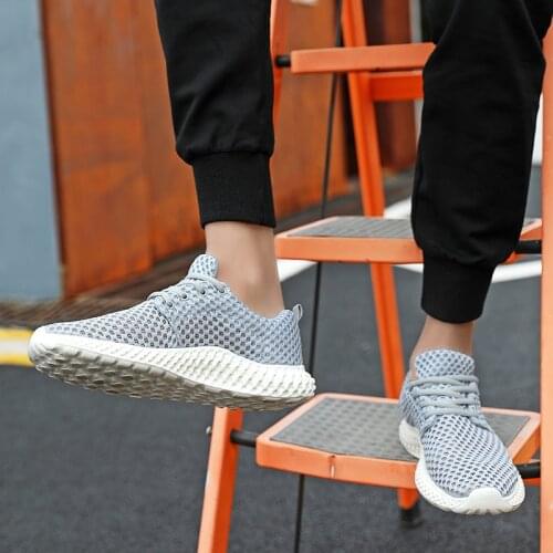 2021 Men Tennis Shoes Fashion Breathable Comfortable Fitness Walking Sneakers Male Lace-up Athletic Trainers Outdoor Sport Shoes