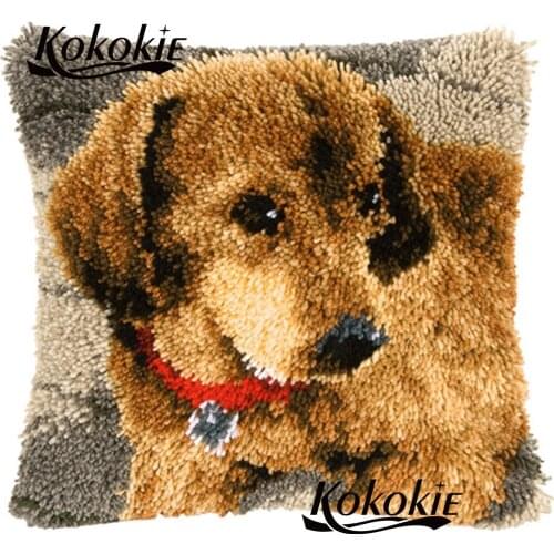 Crocheting Rug Kits Yarn 3d carpet tools Handmade cross-stitch latch hook rug making kit cushion mat embroidery Pillowcase