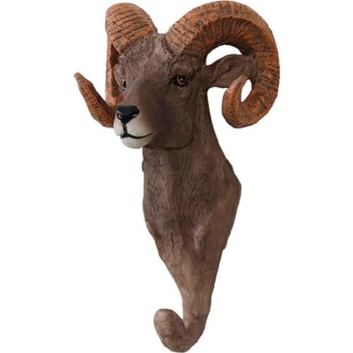 Elephant Giraffe Zebra Head Wall Hook Hanger Bag Keys Clothes Holder Home Decor