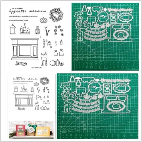 New Stamps and Dies 2021 Cutting Die Clear Stamps and Dies Scrapbooking New Arrival Christmas Metal Die Cutters for Scrapbooking