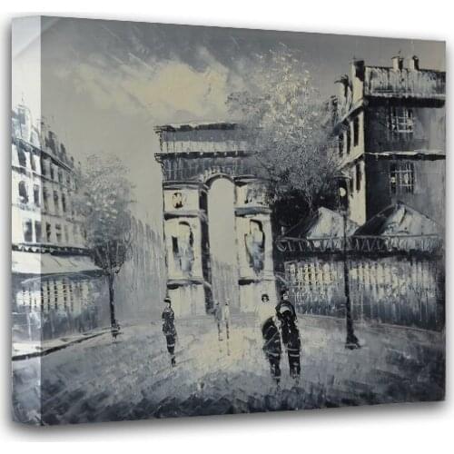 New Modern home decor hand-painted canvas oil paintings restoring ancient ways of city street landscape DM15062713