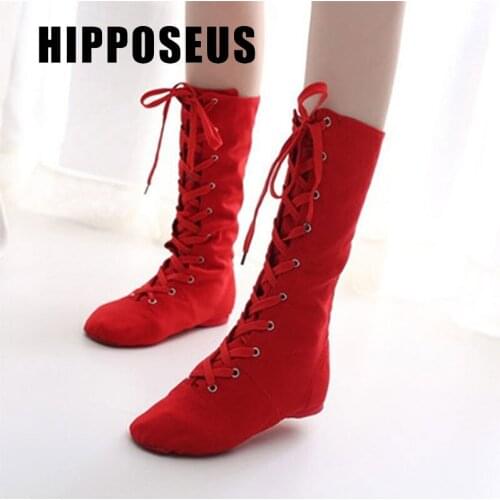 Hipposeus Jazz Dance Shoes For Children Dance Slippers Women Girls Ladies Unisex Ballroom Modern Dancing Shoes Salsa Jazz Shoes