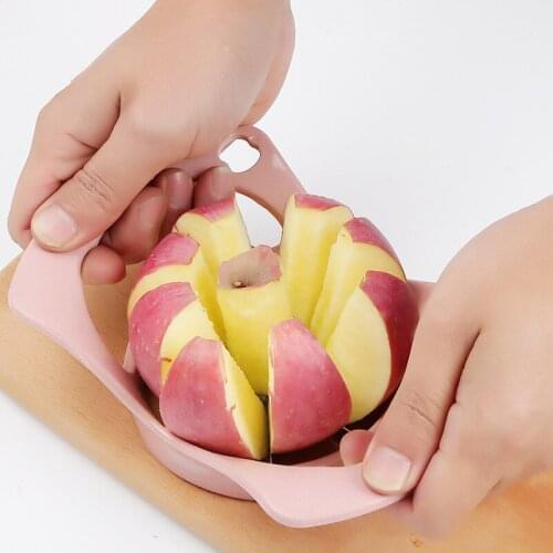1pcs Fast pear Apple Slicer Stainless steel Fruit corer Slicer Peeler Easy Cutter Knife Comfort Handle separator Kitchen Tool