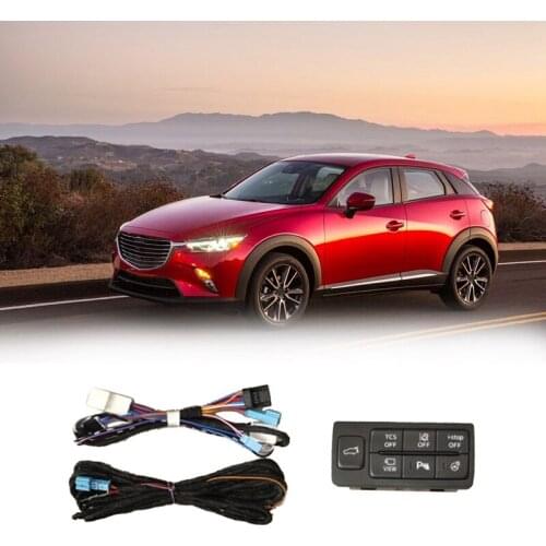 Car Reversing-Radar Switch Rear Trunk Switch Lane Departure Warning Button For Mazda CX3 CX4 CX5 CX8 3 Axela 6 Atenza