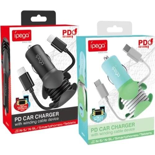 PG-SW057 Car Charger For Switch Game Console 12 v Fast Charging Stand With Type-C For N-Switch Host Fast Car Charger