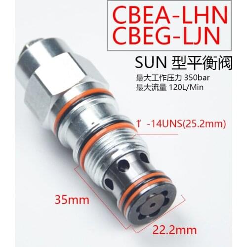 SUN Type Balance Valve Counterbalance Valve CBEA CBEG LHN LJN CBA-T02-L1RN L3RN