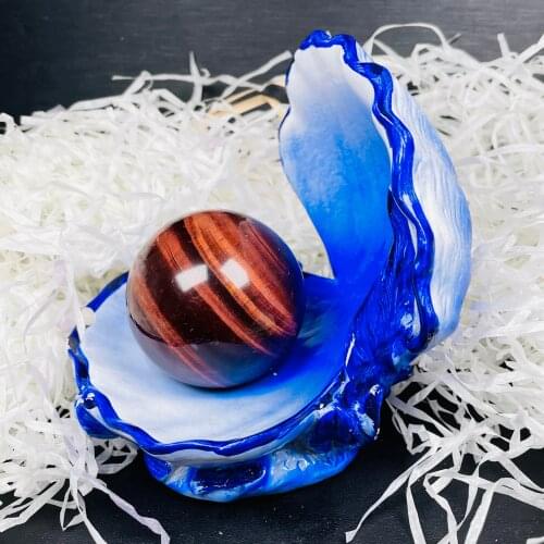 Resin Shell Crystal Ball Home Decor