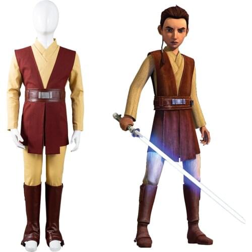 The Bad Batch Caleb Dume Cosplay Costume Outfits Kids Jedi Knight Robe Halloween Carnival Suit