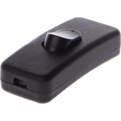 Universal Switches AC 110-250V 2A Inline Lighting Lamp Plastic In Line Cord Rocker Switch