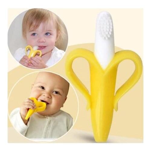 High Quality Silicone Toothbrush And Environmentally Safe Baby Teether Teething Ring Kids Teether Children Chewing
