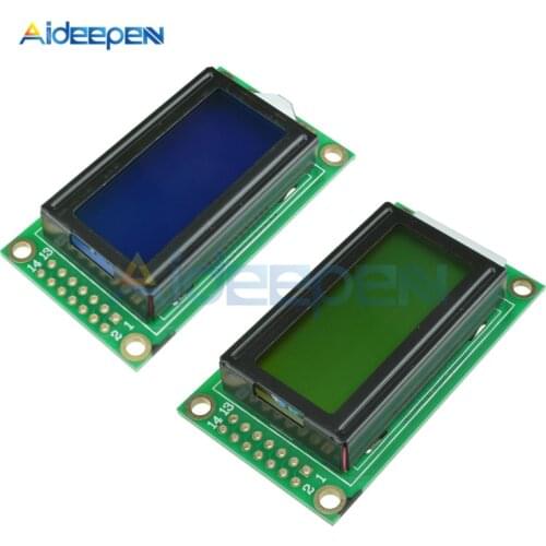 0802 LCD Module 8 x 2 Character Display 5V LCD Backlight Blue/Yellow For Arduino DIY Kit