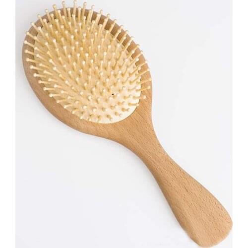 1pcs 250*98mm Big Large Wooden Oval Best Women Men Adult Professional Travel Paddle Hair Brush And Comb
