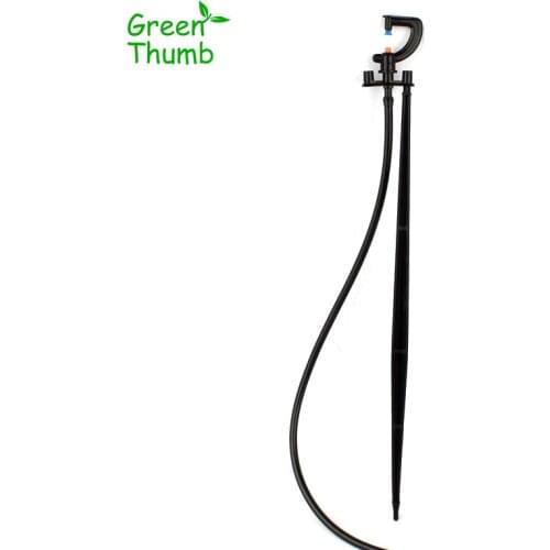 10sets Inner Dia 7.5mm G-Type Mist Nozzle+Bracket+Ground Plug+4/7mm Garden Hose for Garden Micro Irrigation Kits