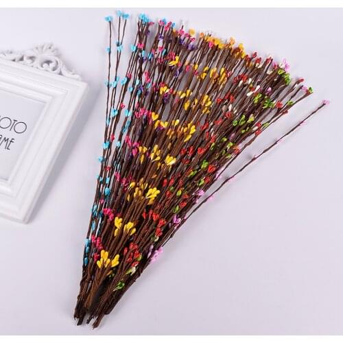 10pcs/lot 40cm Easter Home Decor Artificial Flower Natural Rattan Christmas Garlands Wall Plants DIY Floral Wedding Wreaths