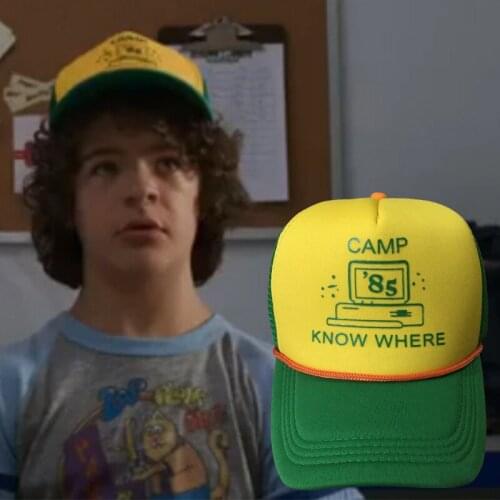 2019 Stranger Things 3 Baseball Cap Dustin Hat New Retro Cotton Mesh Dad Cap Camp Know Where Hip Hop Hat Dropshipping