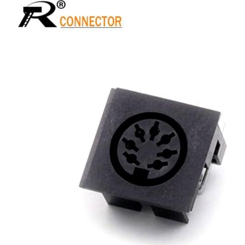 3PCS S terminals Micro Power Socket 7PIN DIN Jack Video Connector PCB Panel Mount Female Conector