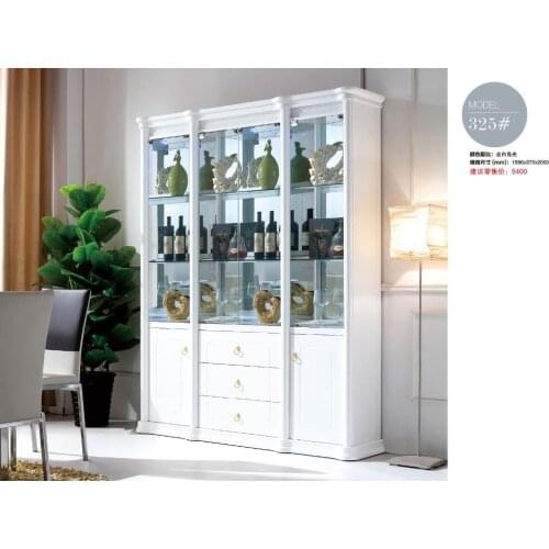 325# Living room furniture wine cabinet display four doors showcase Wine cooler