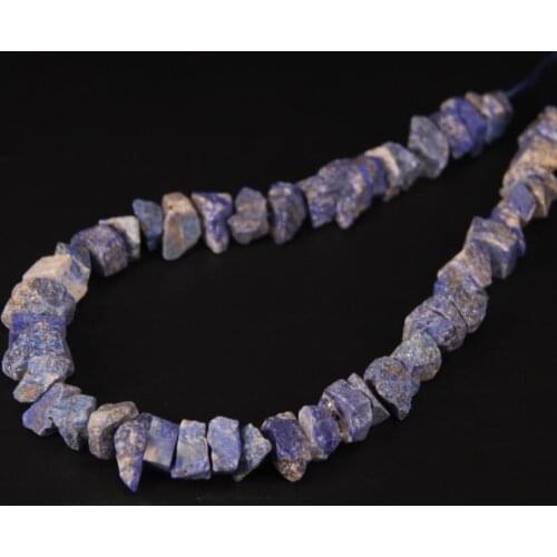 15.5"/strand Irregular Shape Freeform Lapis Lazuli Raw Nugget Chips Beads,Natural Blue Stone Roug Gravel Pendant Jewelry Making