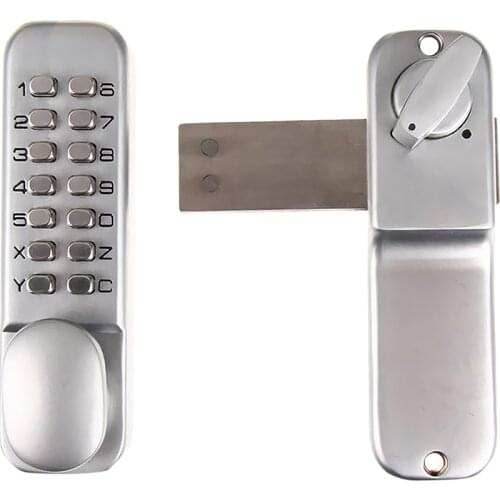 Password Digital Push Button Door Latch Lock Pad Code Combination Access Mechanical Keyless Doorknob Right Left Hand